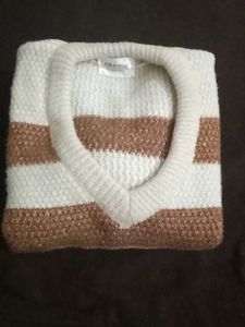 Striped Knit Sweater Vest