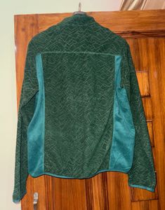 Quechua Green Patterned Fleece Jacket