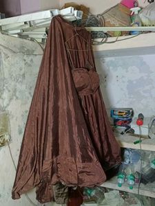 Brown silk  Lehenga Choli Set