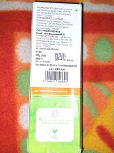 Mamaearth Under Eye Cream - Vitamin C.