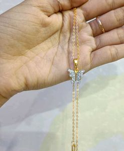 Elegant Gold Plated Chain With Butterfly Pendant