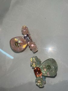 Floral Hair Clips - 2 pc