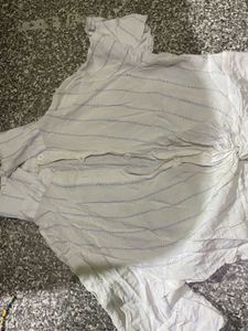 women’s light cotton or linen blouse short sleeves