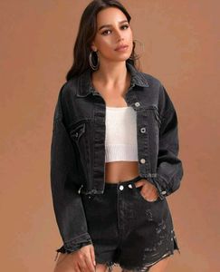 Denim Jacket &amp; Lace Tank Set