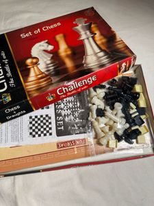 Classic chess set with checkers.