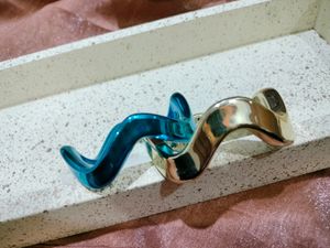 Wavy Plastic Cuff Bracelets