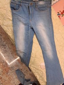 Flared Denim Jeans