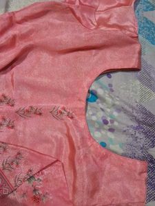 Pink Floral Kurta