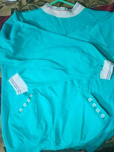 Women blue sweatshirt