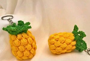 Strawberry Flower Keychain