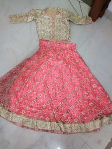 Pink Lehenga with Jacket