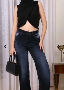 Chic Black Sleeveless Top totally new