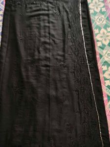 Elegant Black &amp; Yellow Sari