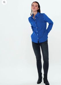 Blue Polka Dot Shirt