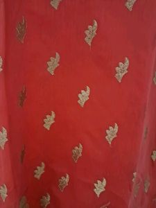 Elegant Red &amp; Gold Kurta