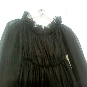 Black Off Shoulder Dress For Girls