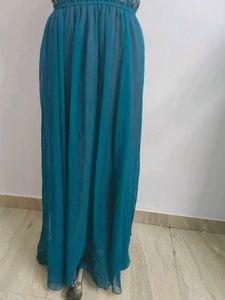 Teal Embellished Maxi Dress
