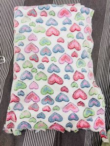 Heart Print Baby Blanket