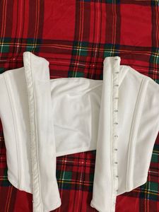 White Corset Top bust 34-36