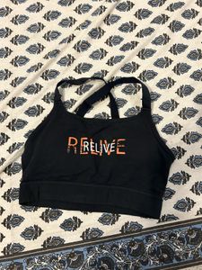 Black Leggings with Sports Bra Combo