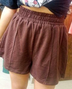 Brown Casual Shorts Stretchy!