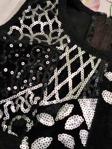 Black Party Wear One Piece Dress For 3to 4 Year Girl Size 22
