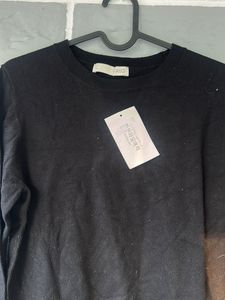 Elegant Black Long Sleeve Sweater