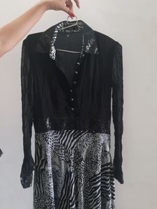 Long One Piece Black &amp; White Colour