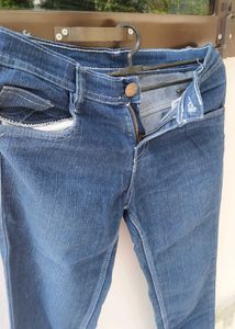 slimfit denim jeans blue colour