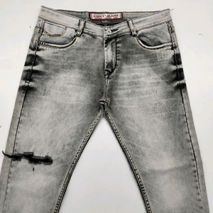 GREY SLIM FIT JEANS FOR MEN