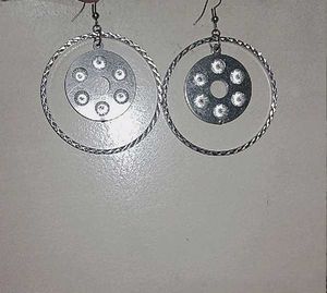 Silver Statement Hoop Earrings