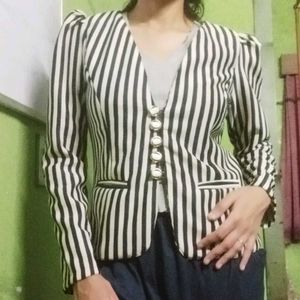 Striped Blazer - Zara