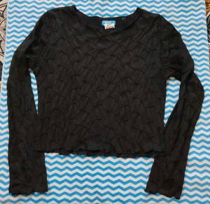 Stylish Black Crop Top