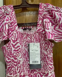 DressBerry Tiered Smocked Abstract A-line Dress