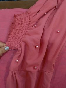 Pearl Pink Babydoll Korean Kpop Top