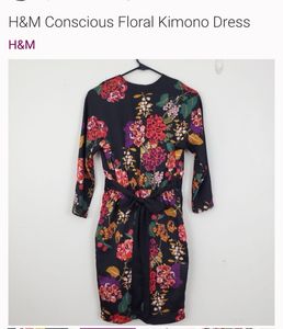 H&amp;m Kemono Floral Dress