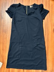 Navy Blue Pocket Mango Dress