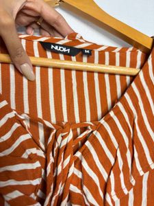 Striped Ruffle Top