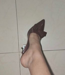 ZARA Cherry Red Bow Heels 🎀👠