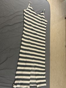Beautiful Strip Long Dress
