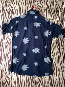 Leaf Print Casual Shirt