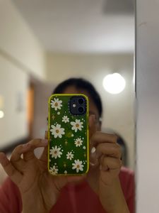 Neon Green Sunflower Case - iPhone 12 Mini