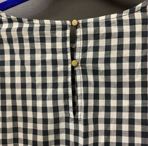 Floral Embroidered Gingham Top