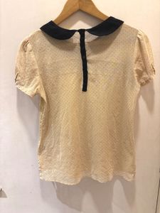 Vintage-Style Peter Pan Collar Blouse