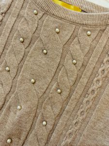 Beige Woolen Top