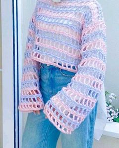 Crochet Crop Top - Pastel Dream