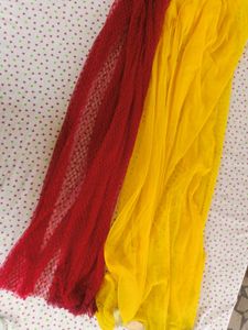 Red &amp; Yellow Dupatta Set