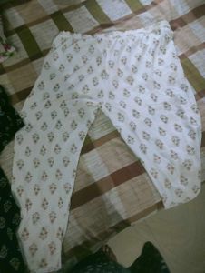 Black And White Kurta Pant Set