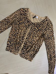 Animal Print Cardigan