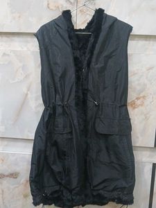 Sleeveless Fur Lined Vest